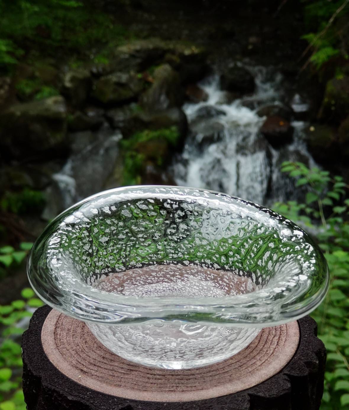 気泡入りの小鉢
